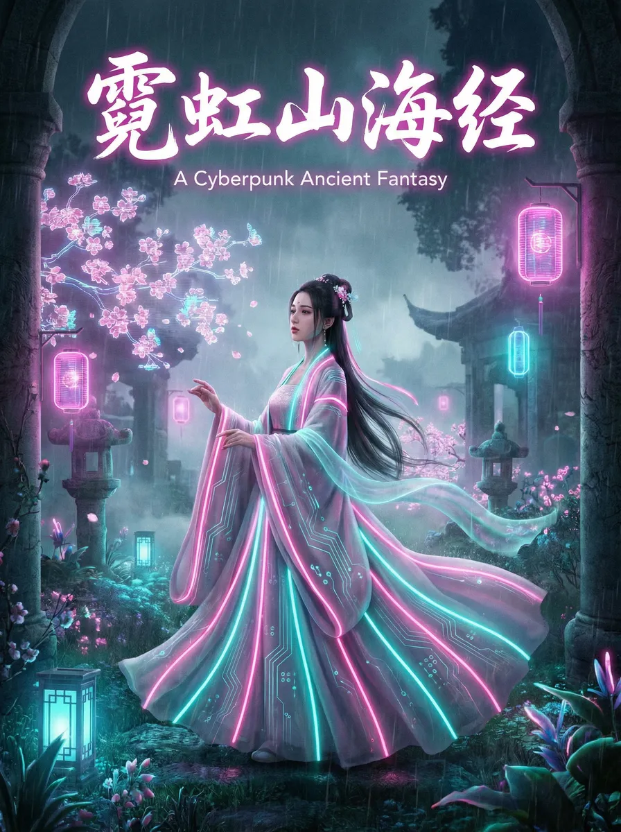67194老司机影视 古风奇缘短剧 - 霓虹山海经海报